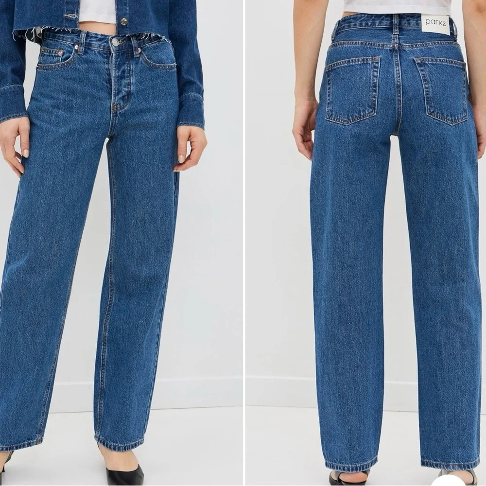 Parke  Straight Leg / High Rise -Medium Wash  Denim Jean Current NWOT SIZE 28